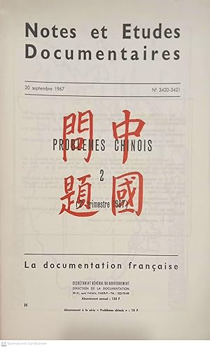 Notes et Études Documentaires (n. 3420-3421, 20 septembre 1967)