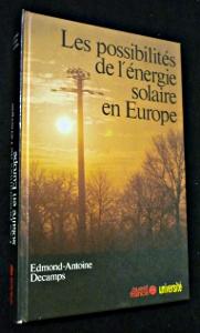 Image du vendeur pour Les possibilits de l'nergie solaire en Europe mis en vente par Abraxas-libris