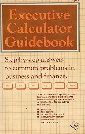 Imagen del vendedor de Executive Calculator Guidebook a la venta por Bookshop Baltimore