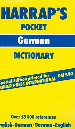 Image du vendeur pour Harrap's Pocket German Dictionary mis en vente par Bookshop Baltimore