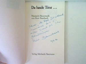 Bild des Verkäufers für Da hasde Töne - Hessisch Hausmusik von Kurt Bambach (SIGNIERTES EXEMPLAR) zum Verkauf von books4less (Versandantiquariat Petra Gros GmbH & Co. KG)