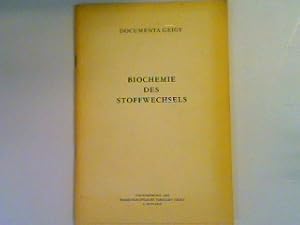 Imagen del vendedor de Biochemie des Stoffwechsels a la venta por books4less (Versandantiquariat Petra Gros GmbH & Co. KG)