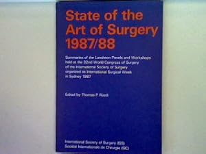 Bild des Verkufers fr State of the Art of Surgery 1987/88: Summaries of the Luncheon Panels and Workshops held at the 32nd World Congress of Surgery of the International Society of Surgery organized as International Surgical Week in Sydney 1987 zum Verkauf von books4less (Versandantiquariat Petra Gros GmbH & Co. KG)