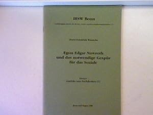 Seller image for Egon Edgar Nawroth und das notwendige Gespr fr das Soziale: Essays zum Nachdenken (1) for sale by books4less (Versandantiquariat Petra Gros GmbH & Co. KG)