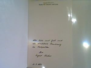 Bild des Verk�ufers f�r Danke f�r Schatten und Licht (SIGNIERTES EXEMPLAR) zum Verkauf von books4less (Versandantiquariat Petra Gros GmbH & Co. KG)