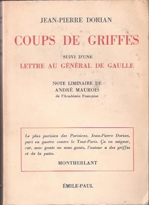 Seller image for Coups de Griffes for sale by SOSTIENE PEREIRA