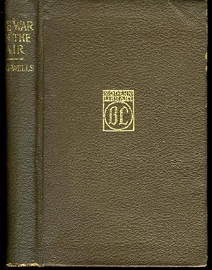 Bild des Verkufers fr THE WAR IN THE AIR, and Particularly How Mr. Bert Smallways Fared While It Lasted. ML# 5.2, BROWN LEATHERETTE, Spring 1918, 50 Titles Listed zum Verkauf von Shepardson Bookstall