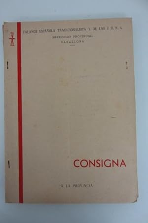 CONSIGNA A LA PROVINCIA Nos 12,14,15,16,18 (con certificado) y 19