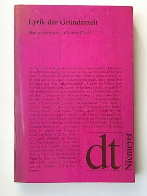 Lyrik der Gründerzeit (Reihe Deutsche Texte, Band 26, hg. von Gotthart Wunberg)