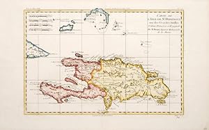 Imagen del vendedor de Carte de L'Isle de St. Dominique une des Grande Antilles. a la venta por Peter Harrington.  ABA/ ILAB.