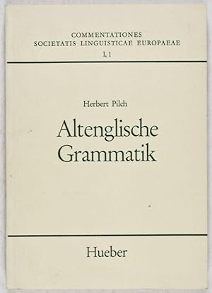 Commentationes Societatis Linguisticae Europaeae I, 1 : Altenglische Grammatik. Dialektologie, Ph...