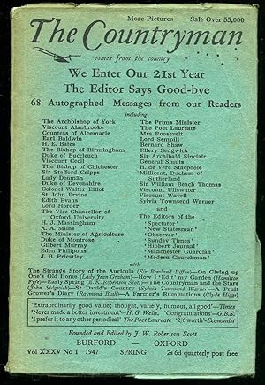 Seller image for Comments in: The Countryman: A Quarterly Non-Party Review and Miscellany of Rural Life and Work for the English-speaking World. Volume XXXV No. 1 [2] for sale by Little Stour Books PBFA Member