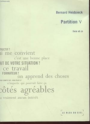 Imagen del vendedor de PARTITION V - LIVRE ET CD a la venta por Le-Livre