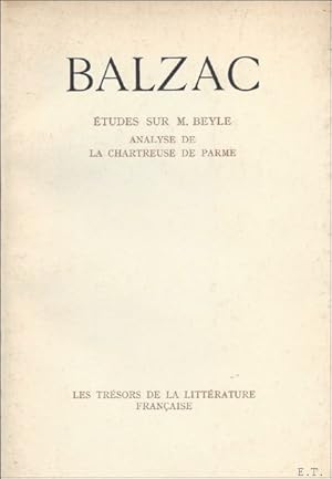 Bild des Verkufers fr ETUDES SUR M. BEYLE.analyse de la chartreuse de Parme, zum Verkauf von BOOKSELLER  -  ERIK TONEN  BOOKS