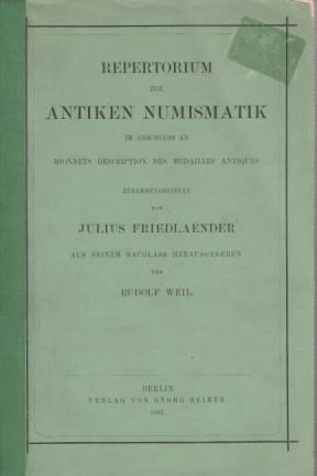 Repertorium zur antiken Numismatik im Anschluss an Mionett's Description des Medailles Antiques z...