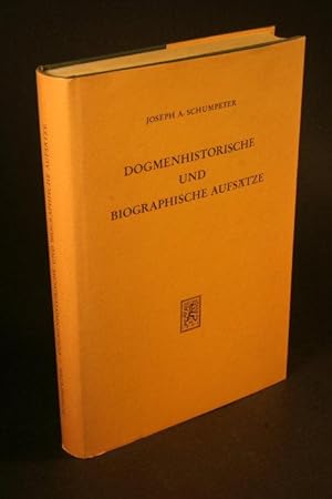 Seller image for Dogmenhistorische und biographische Aufstze. for sale by Steven Wolfe Books