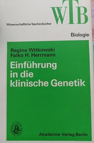 Image du vendeur pour Einfhrung in die klinische Genetik mis en vente par Martin Preu / Akademische Buchhandlung Woetzel