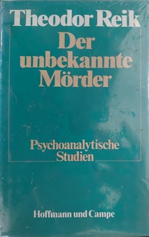 Bild des Verkufers fr Der unbekannte Mrder - Psychoanalytische Studien - zum Verkauf von Martin Preu / Akademische Buchhandlung Woetzel