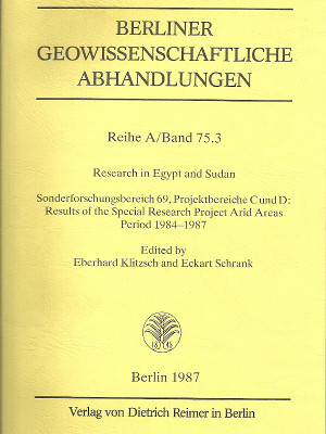 Bild des Verkufers fr Research in Egypt and Sudan zum Verkauf von Martin Preu / Akademische Buchhandlung Woetzel