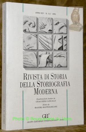 Immagine del venditore per Rivista di Storia della Storiografia moderna. Anno XIV N. 1-2. Gennaio-Agosto 1993. venduto da Bouquinerie du Varis