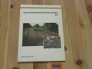 Nahverkehrsforschung '93: Statusseminar XX.