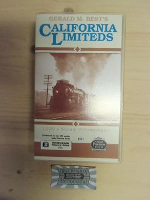 Imagen del vendedor de Gerald M. Best s: California Limiteds [VHS, PAL, Englisch]. 1920 Steam Triumphants. a la venta por Druckwaren Antiquariat