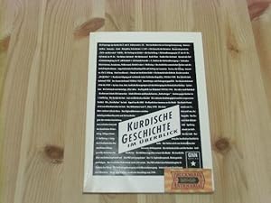 Seller image for Kurdische Geschichte im berblick. erarb. zwischen 1992 und 1993 im Arbeitskreis Kurdische Geschichte der Mnchner Deutsch-Kurdischen Freundschaftsgesellschaft Komala Kurdistan, Kurdische Unabhngigkeit - Internationale Freundschaft e.V. for sale by Druckwaren Antiquariat