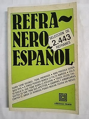 Bild des Verkufers fr REFRANERO ESPAOL zum Verkauf von Gibbon Libreria