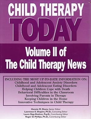 Image du vendeur pour Child Therapy Today : Volume II of the Child Therapy News mis en vente par Bookshop Baltimore