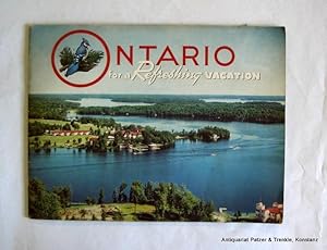 Tourismusbroschüre. Toronto, Ontario Dept. of Travel and Publicity, ca. 1960. Quer-4to. Durchgehe...