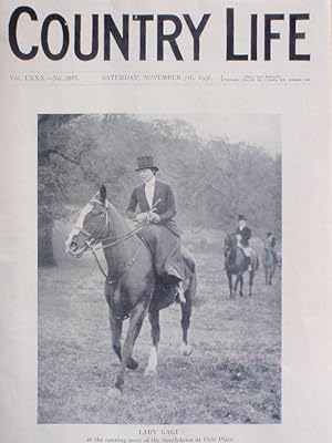 Original Issue of Country Life Magazine Dated November 7th 1936 with a Main Feature on Carton (Pa...