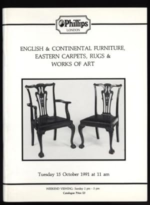 Phillips Auction Catalogue: English & Continental Furniture,Eastern Carpets, Rugs & Works of Art ...