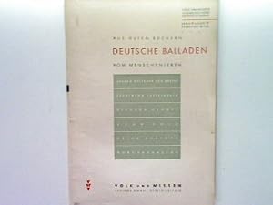 Das Lied von der Eisenbahntruppe von Fort Donald - Aus guten Büchern Deutsche Balladen vom Mensch...