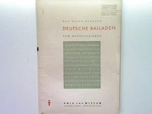 Bild des Verkufers fr Das Lied von der Eisenbahntruppe von Fort Donald - Aus guten Bchern Deutsche Balladen vom Menschenleben zum Verkauf von books4less (Versandantiquariat Petra Gros GmbH & Co. KG)