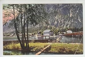 Salzkammergut. Steg am Hallstättersee.