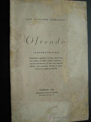 Seller image for OFRENDA for sale by Librera Maestro Gozalbo