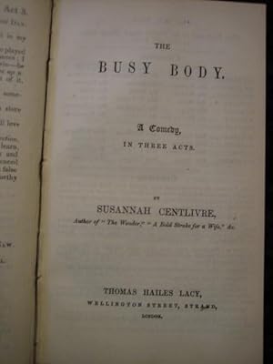 Imagen del vendedor de The Busy Body. A Comedy in Three Acts a la venta por Tiger books