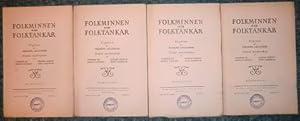 Immagine del venditore per Folkminnen folktankar. Band XXV (1938) , Hefte 1, 2, 3 u. 4. venduto da Antiquariat Peda