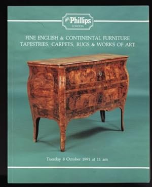 Phillips Auction Catalogue: Fine English & Continental Furniture Tapestries, Carpets, Rugs & Work...