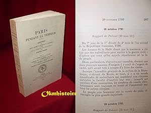 Imagen del vendedor de PARIS pendant la Terreur. Rapports des agents secrets du ministre de l Intrieur -------- TOME 6 : 1er-11 germinal an II ( 21-31 mars 1794 ) et supplment, 9 septembre 1793-27 nivse an II ( 16 janvier 1794 ) a la venta por Okmhistoire