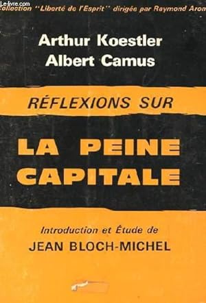 Image du vendeur pour REFLEXIONS SUR LA PEINE CAPITALE mis en vente par Le-Livre