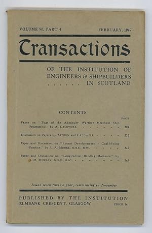 Transactions of the Institution of Engineers & Shipbuilders in Scotland Volume 90 Part 4