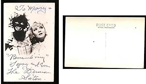 The Duncan Sisters/ Topsy and Eva (SIGNED photograph postcard)