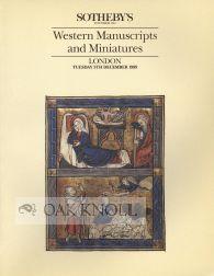 WESTERN MANUSCRIPTS AND MINIATURES