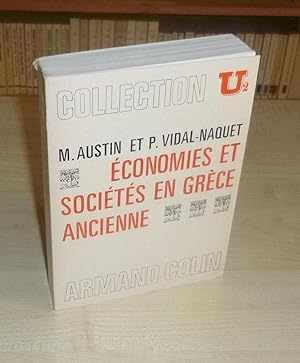 Image du vendeur pour Economies et socits en Grce ancienne, Collection U2 Armand Colin 1988 mis en vente par Mesnard - Comptoir du Livre Ancien