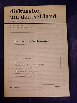 Seller image for Drei deutsche Verfassungen for sale by Buchantiquariat Uwe Sticht, Einzelunter.