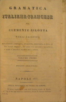 Image du vendeur pour Gramatica italiana - francese - Esercizi i gramaticali mis en vente par Antica Libreria Srl