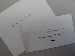 (Historiker; Paris 1798 - 1874 Hyères). Eigenhändiger Brief mit Unterschrift an 'Monsieur Monsieu...