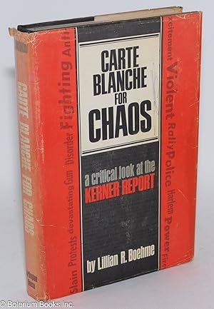 Seller image for Carte blanche for chaos for sale by Bolerium Books Inc.