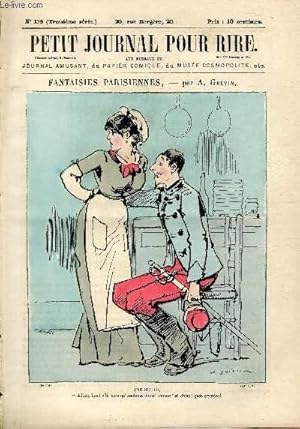 Seller image for Petit journal pour rire N179 de la 3 srie, Fantaisies parisiennes par Grvin. for sale by Le-Livre